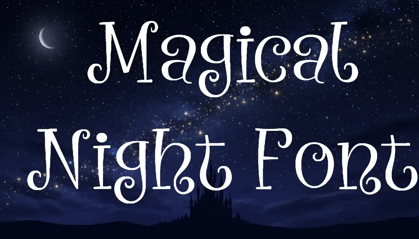 Magical Night Font family