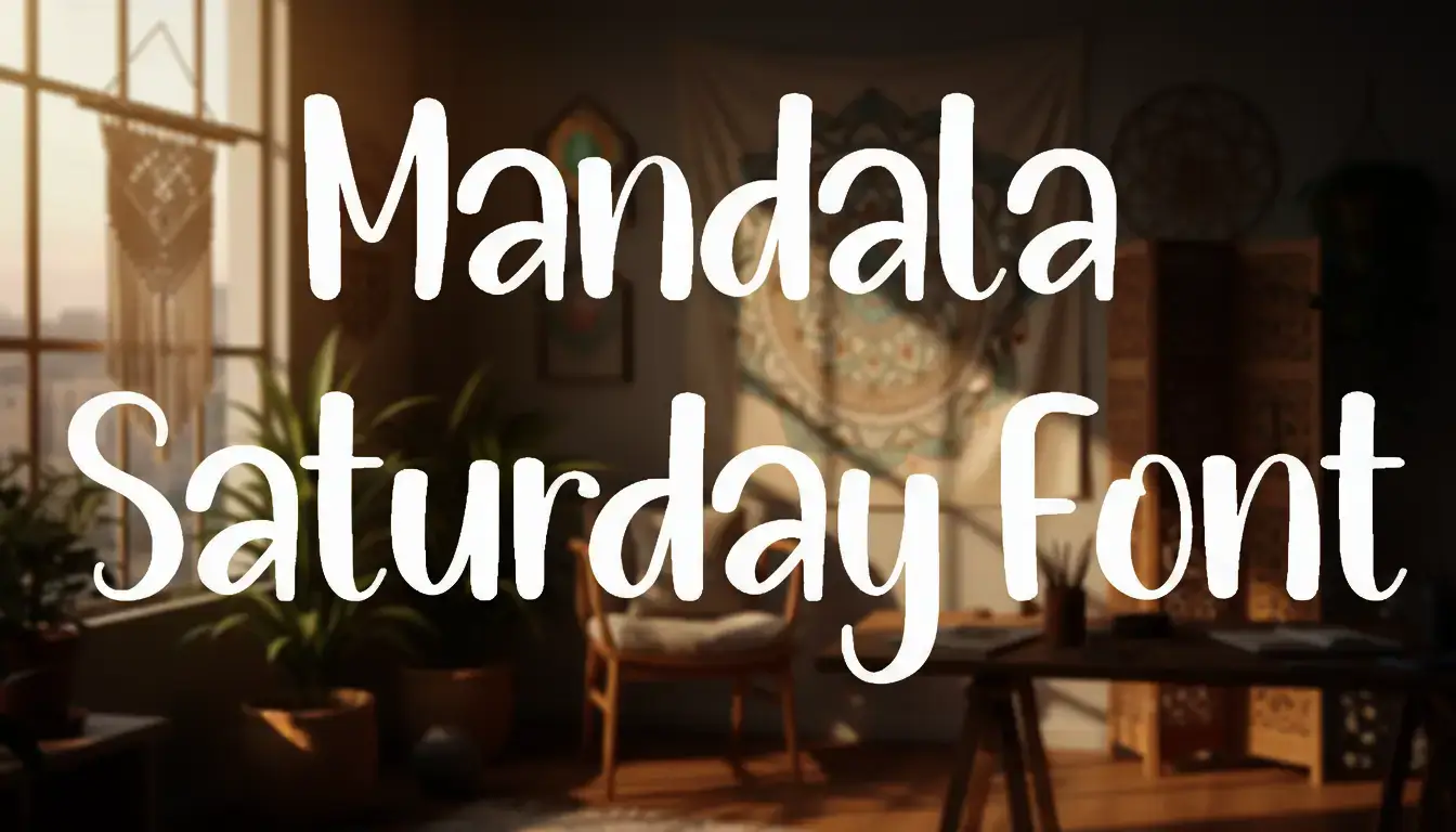 Mandala Saturday Font