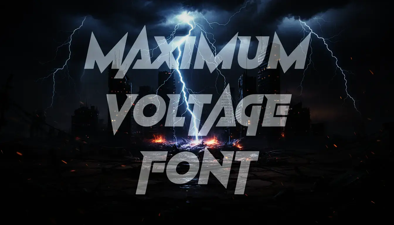 Maximum Voltage Font