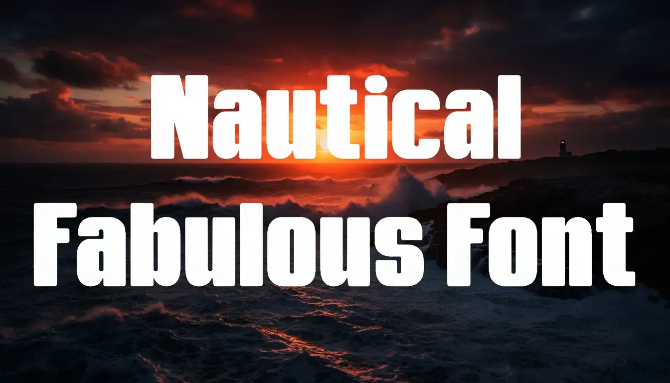 Nautical Fabulous Font