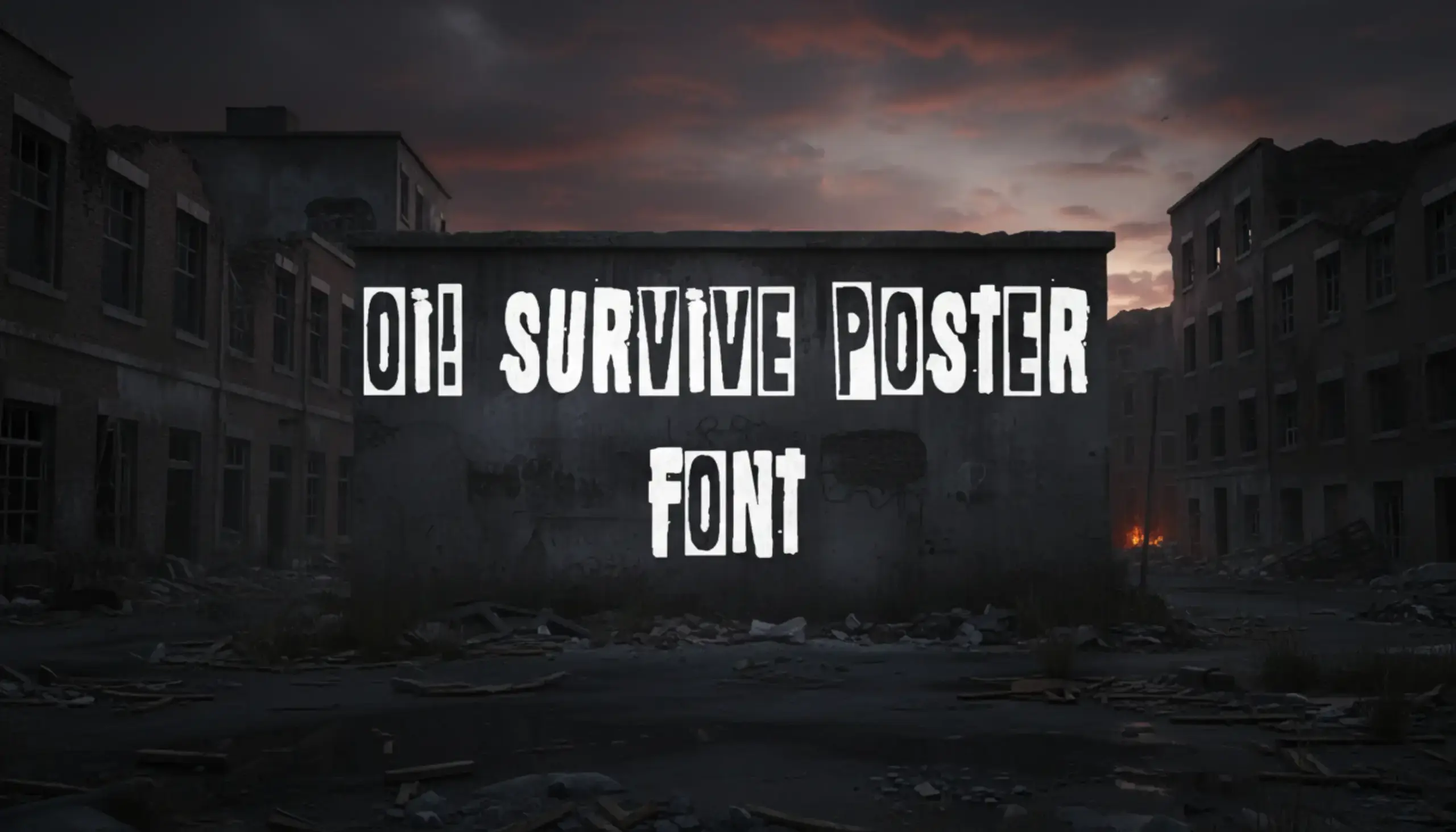 Oi! Survive Poster Font