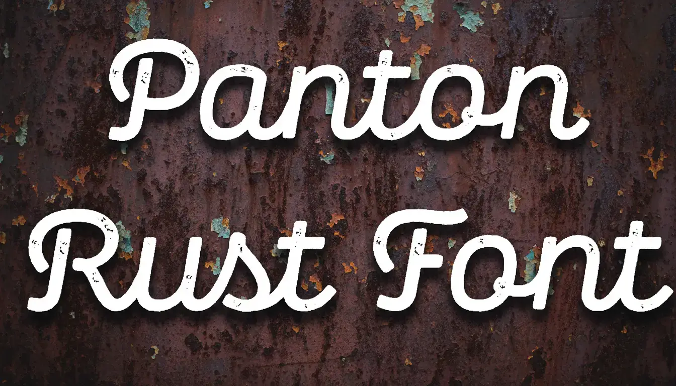 Panton Rust Bold Font