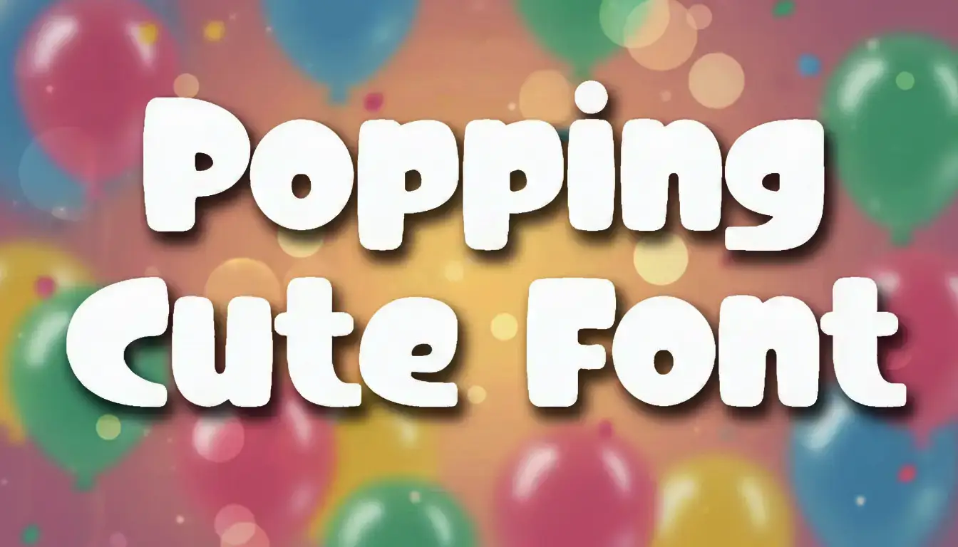 Popping Cute Font