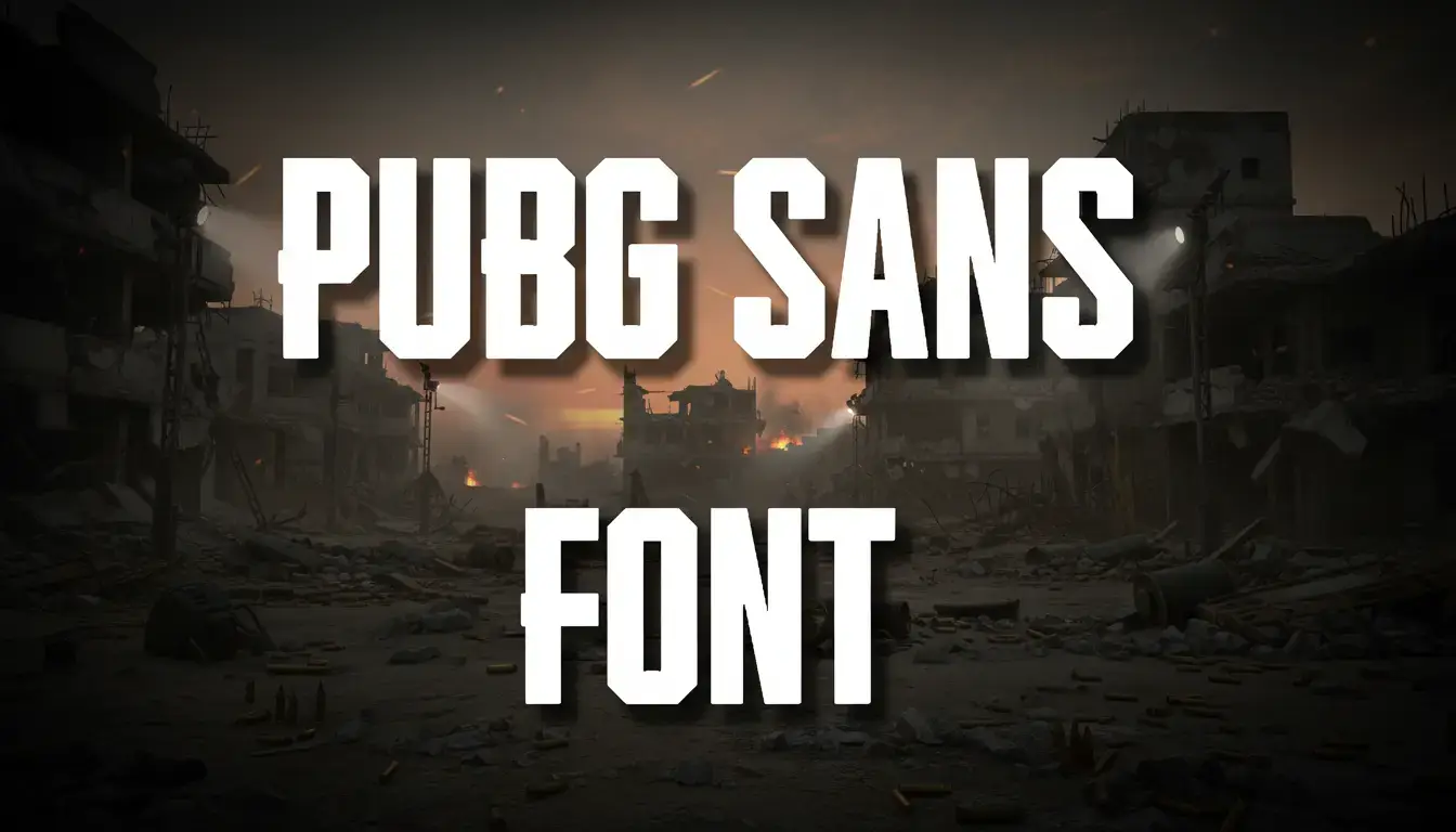 Pubg Sans Font