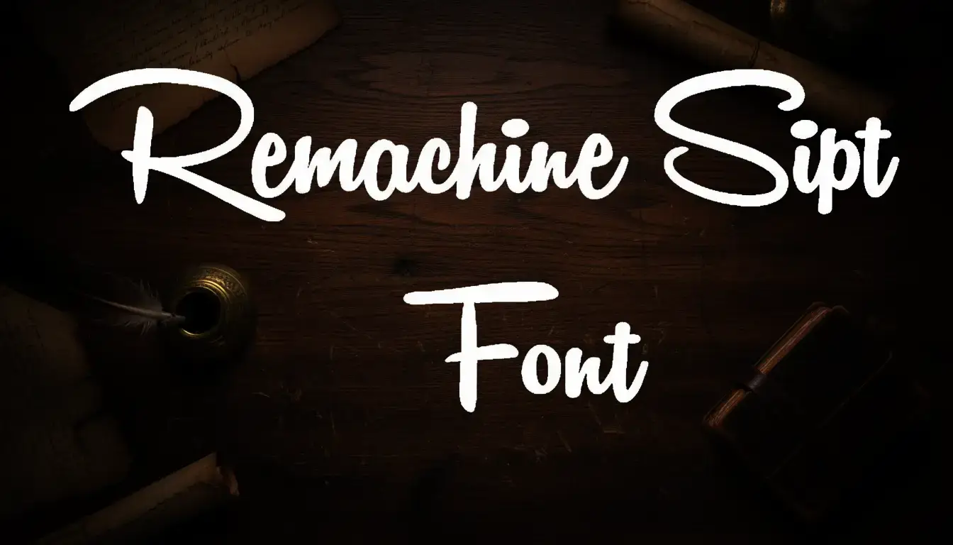 Remachine Script Font