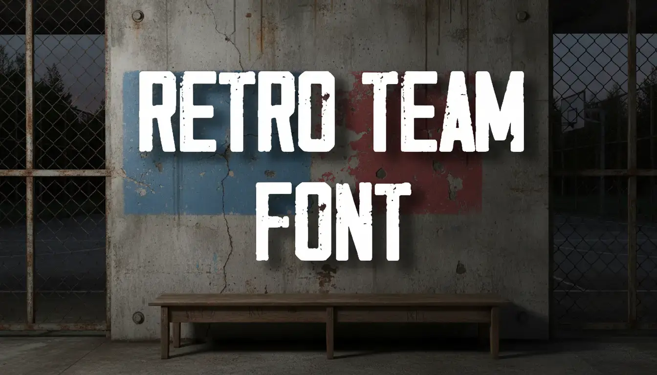 Retro Team Font