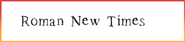 Roman New Times Font free download