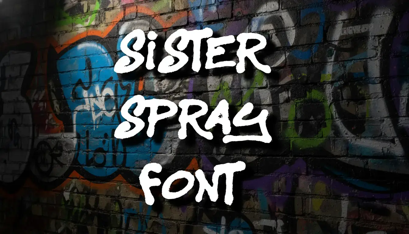 SISTER SPRAY FONT