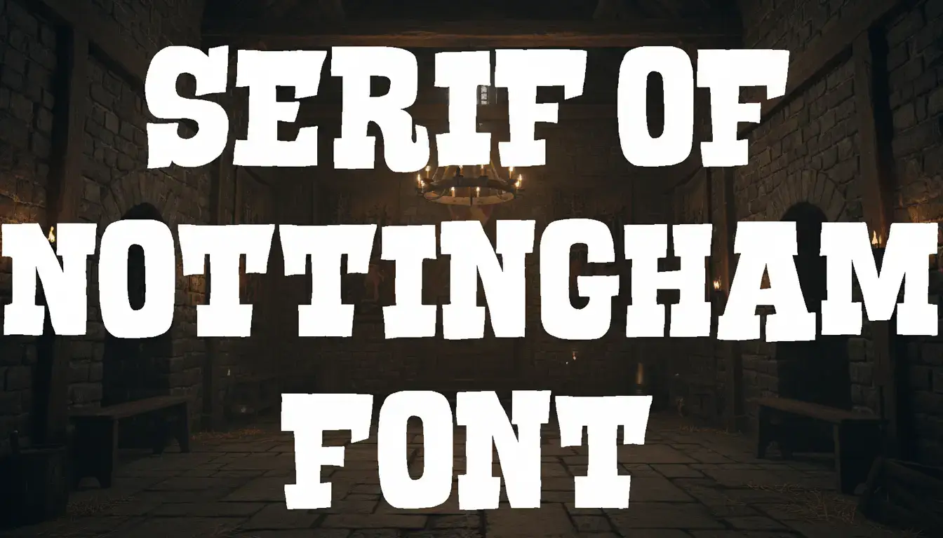 Serif of Nottingham Font
