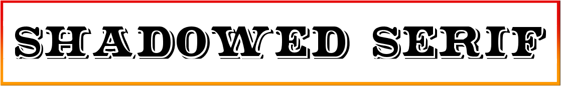 Shadowed Serif Font free Download