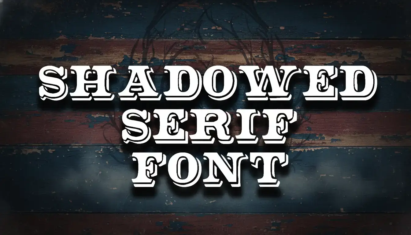 Shadowed Serif Font