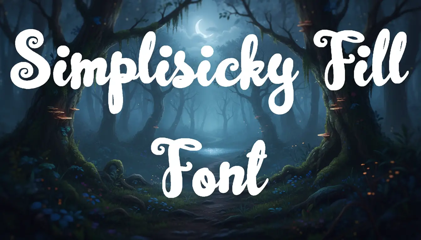 Simplisicky Fill Font