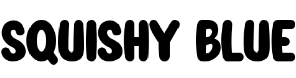 Squishy Blue Font free download