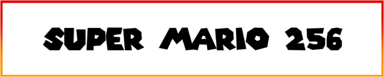 Super Mario 256 Font free Download