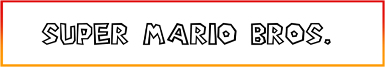 Super Mario Bros Font free Download