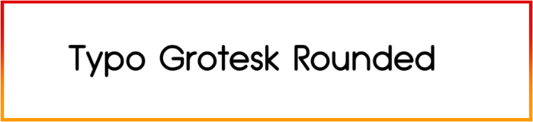 Typo Grotesk Rounded Font free Download