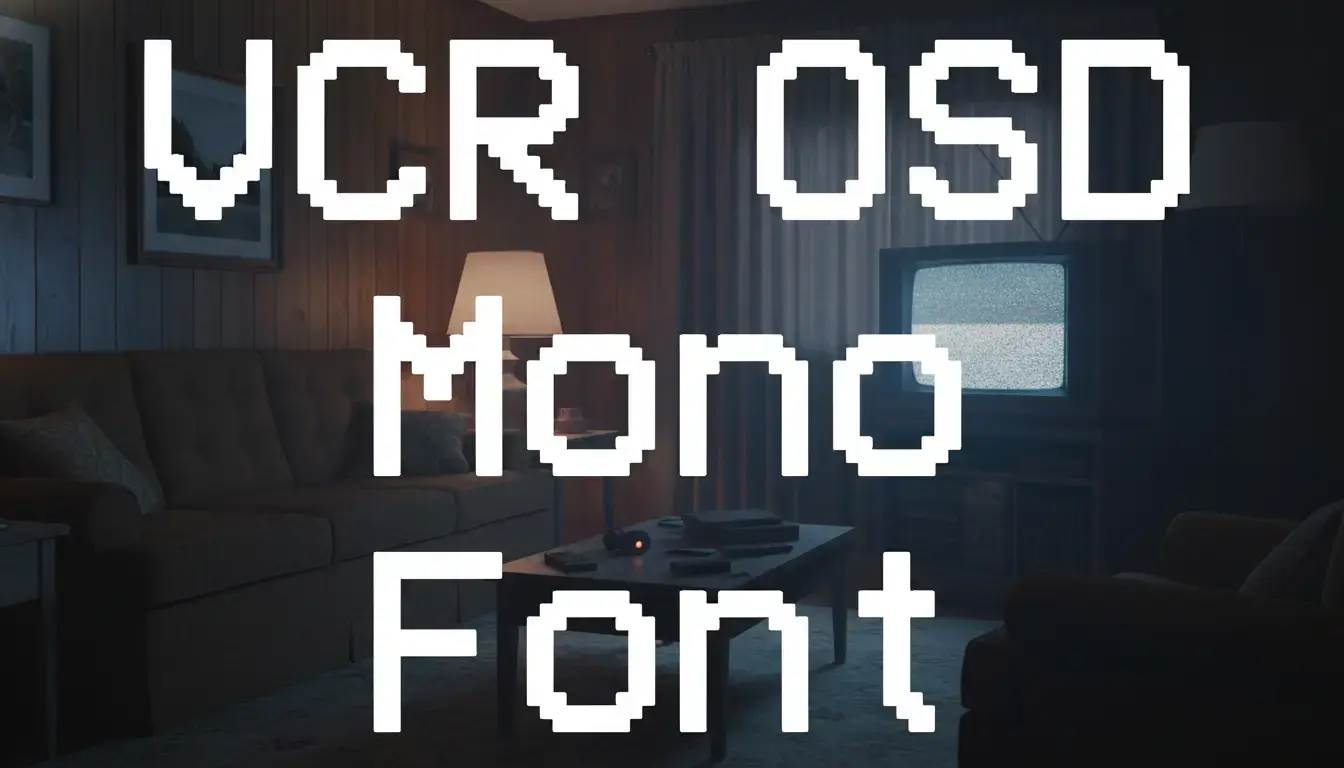 VCR OSD Mono Font