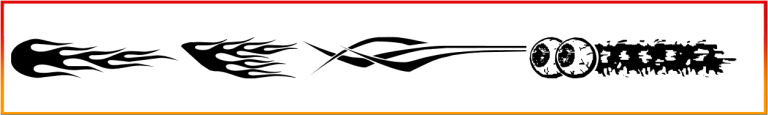 Vehicle Decals 'Flames & Art' Font free download