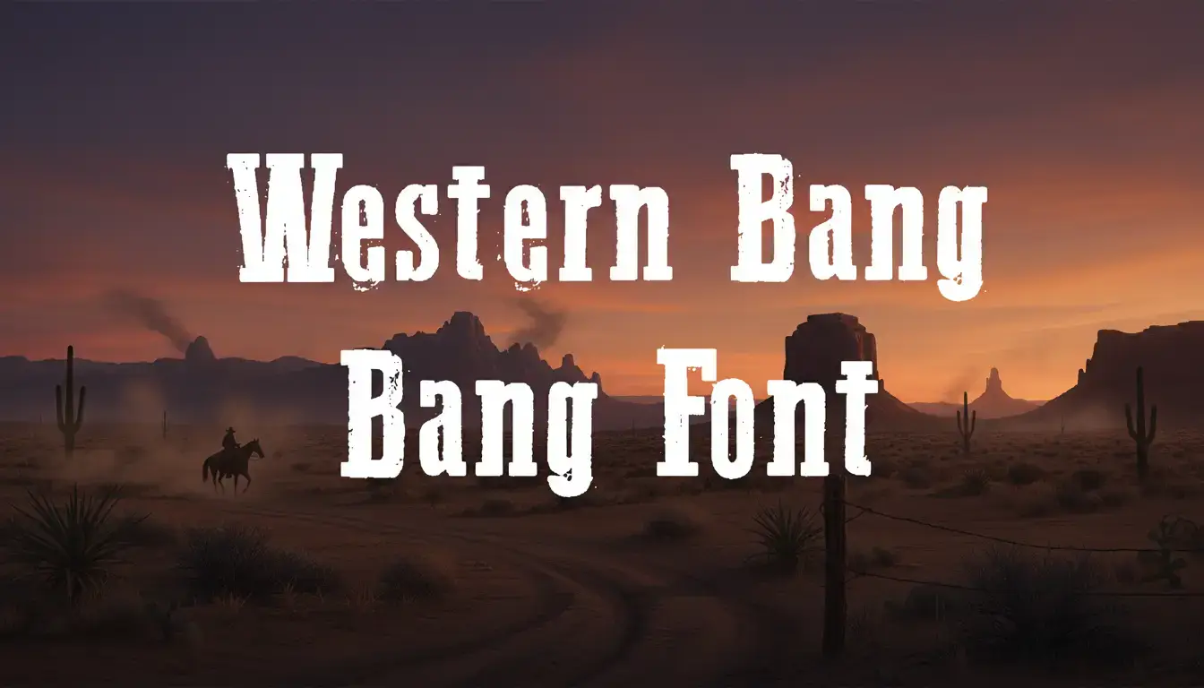 Western Bang Bang Font