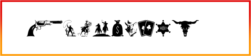 Wild West Icons Font free download