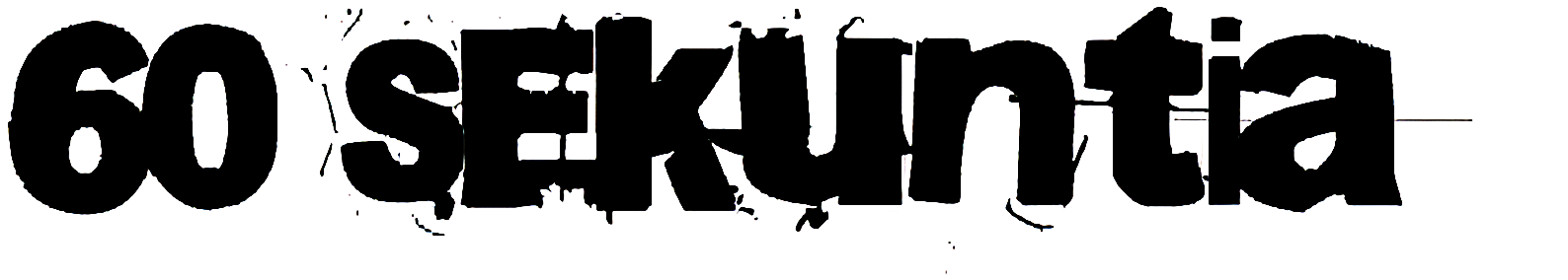 60 Sekuntia font free