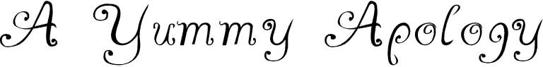 A Yummy Apology font Free