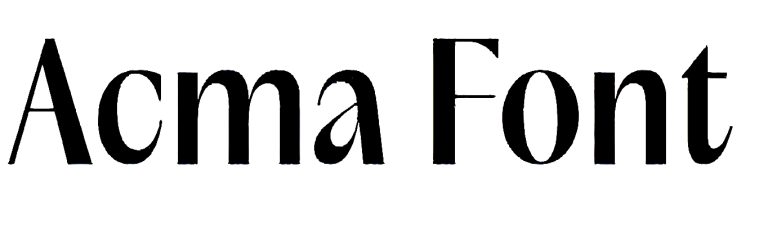 Acma font free