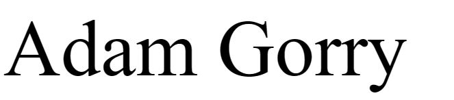 Adam Gorry font free