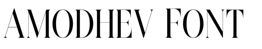 Amodhev Font free free Srixthv