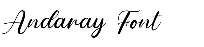 Andaray Font free