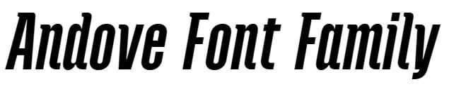 Andove Font free