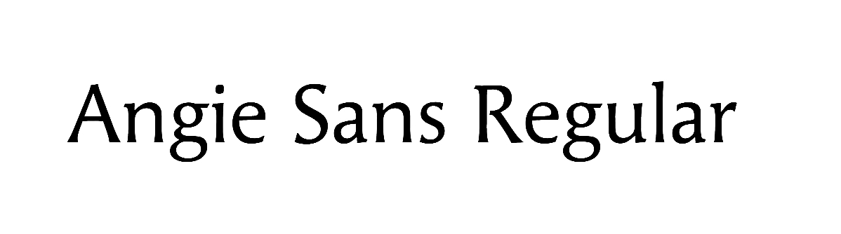 Angie Sans Regular Font free