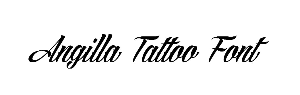 Angilla Tattoo Font free download