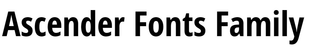 Ascender Fonts Family Free