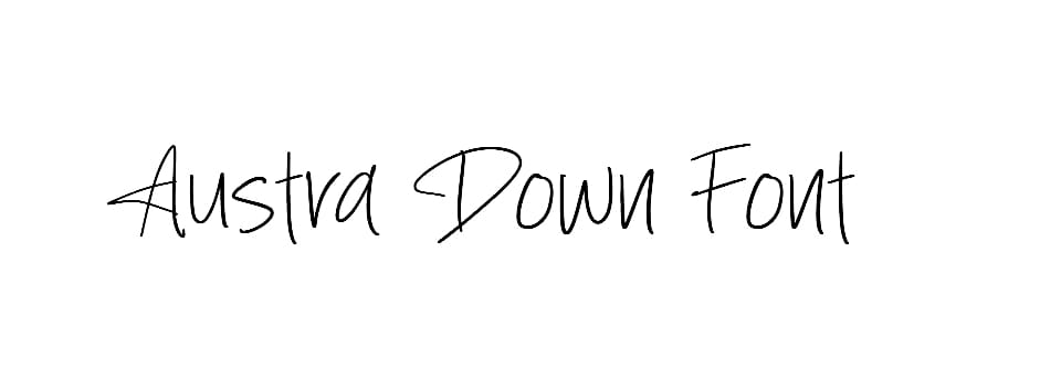 Austra Down Font free