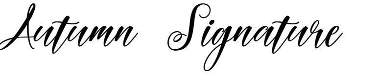 Autumn Signature font free