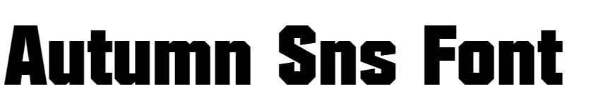 Autumn sans Font free