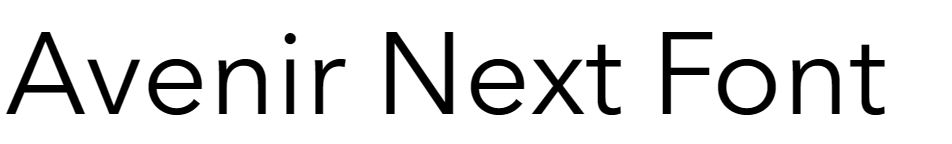 Avenir Next Font Free