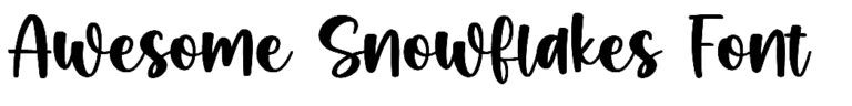 Awesome Snowflakes Font free