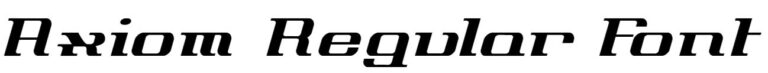 Axiom Regular Font free