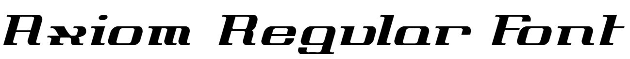 Axiom Regular Font free