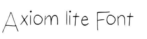 Axiom lite Font free