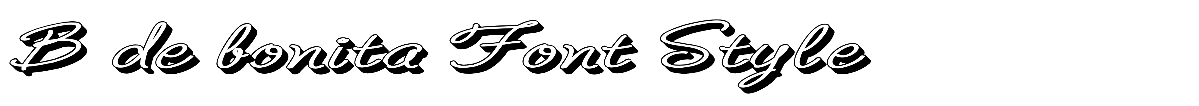 B de bonita Font