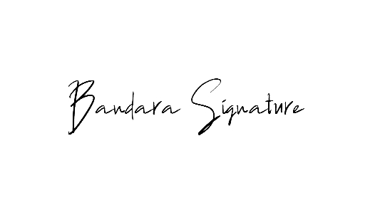 Bandara Signature font free