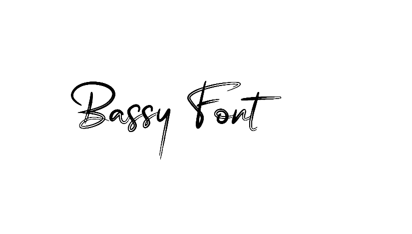 Bassy Font free, Brush Calligraphy