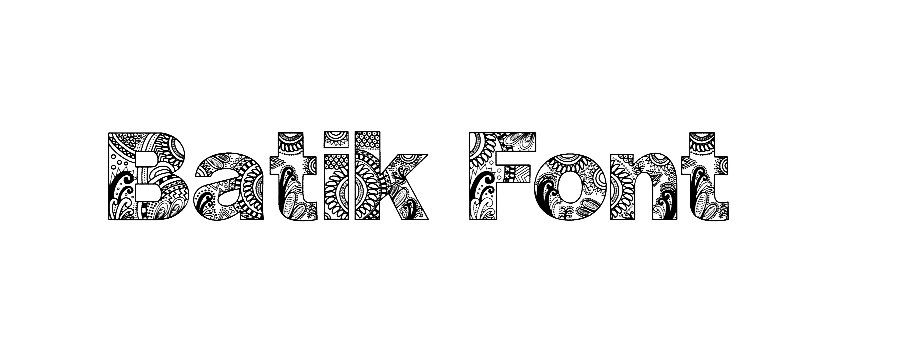 Batik Font free