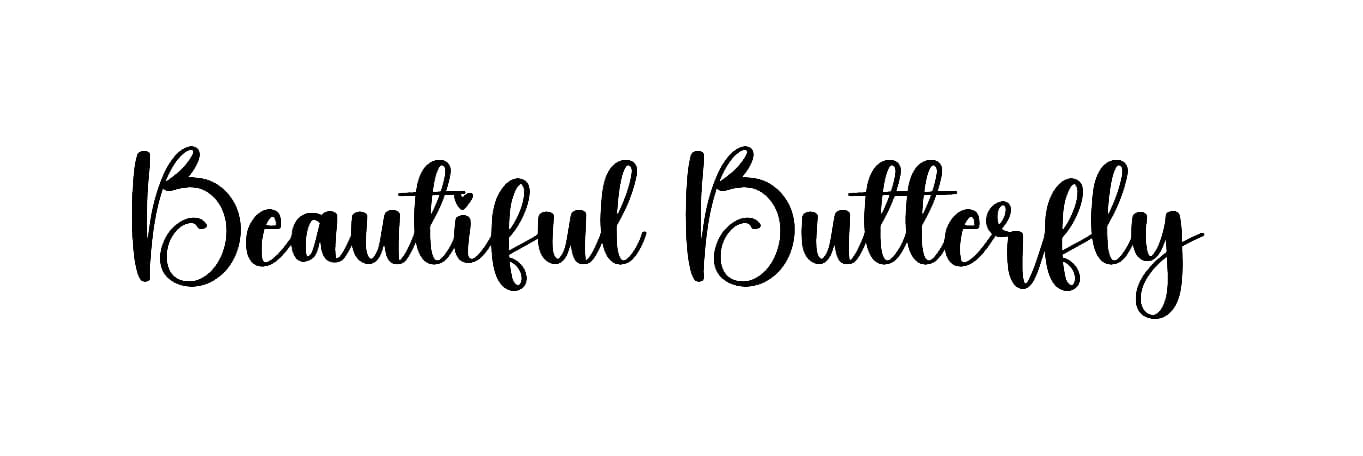 Beautiful Butterfly font free