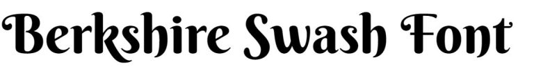 Berkshire Swash Font free