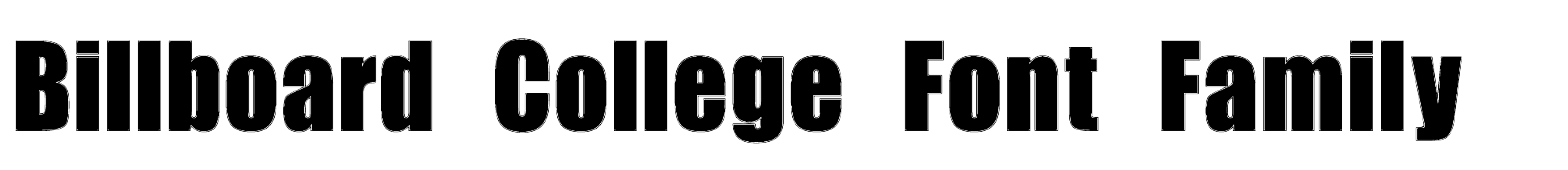 Billboard College Font Free