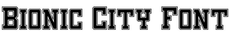 Bionic City Font free